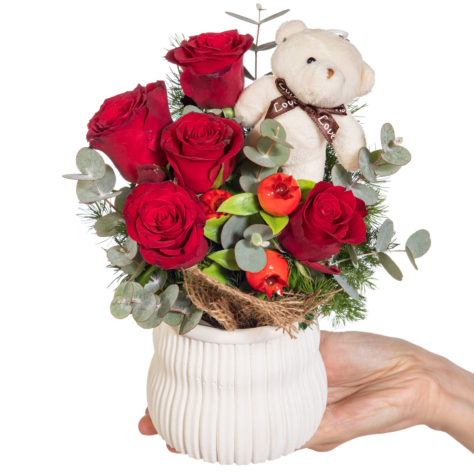 Little Valentine Ayıcıklı Güller