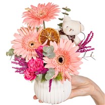 Peach Sweetheart Gerbera Neşesi