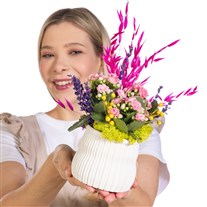 Pink Sprig Pembe Kalanşo Aranjmanı