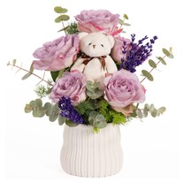 Lilac Lullaby Ayıcıklı Lila Güller