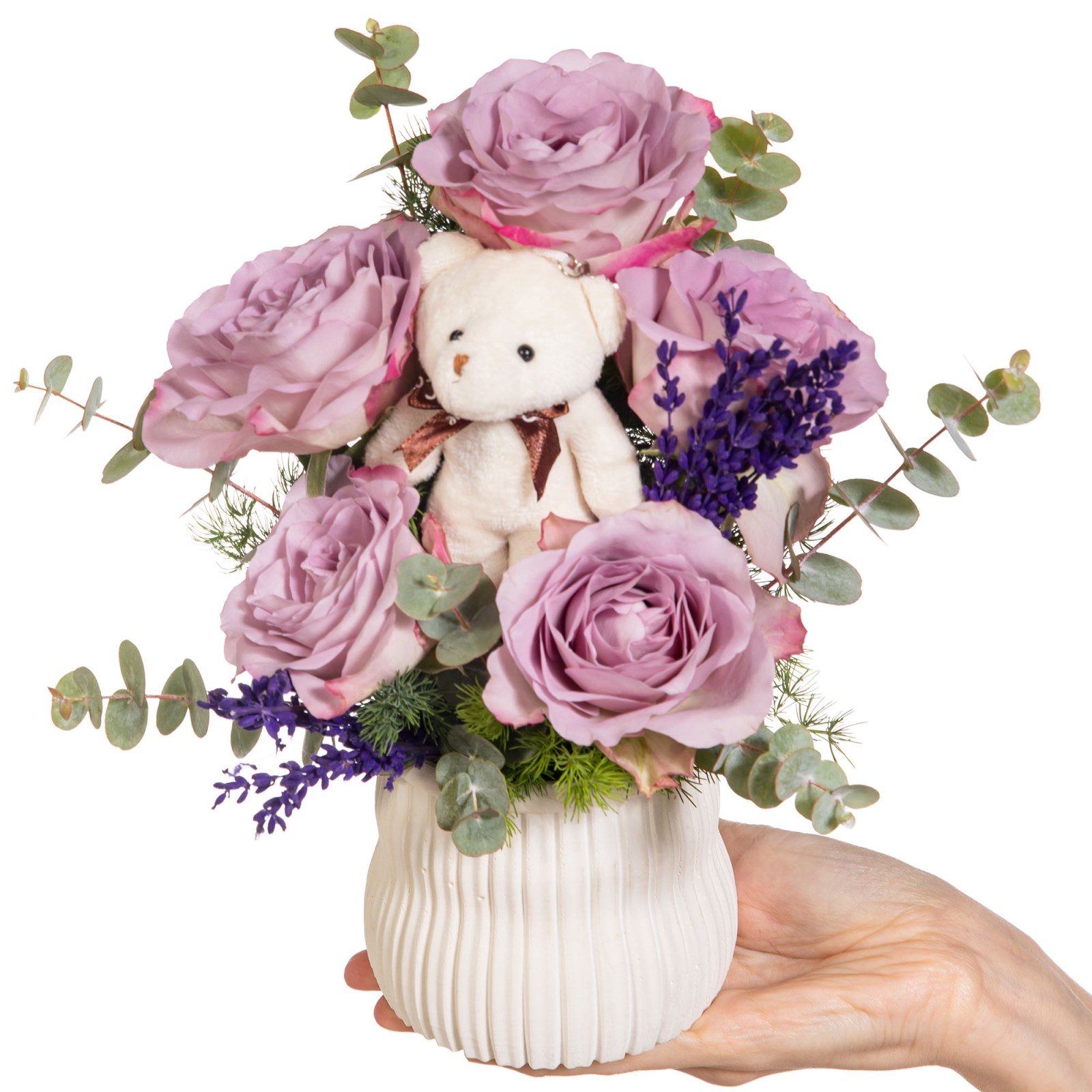 Lilac Lullaby Ayıcıklı Lila Güller
