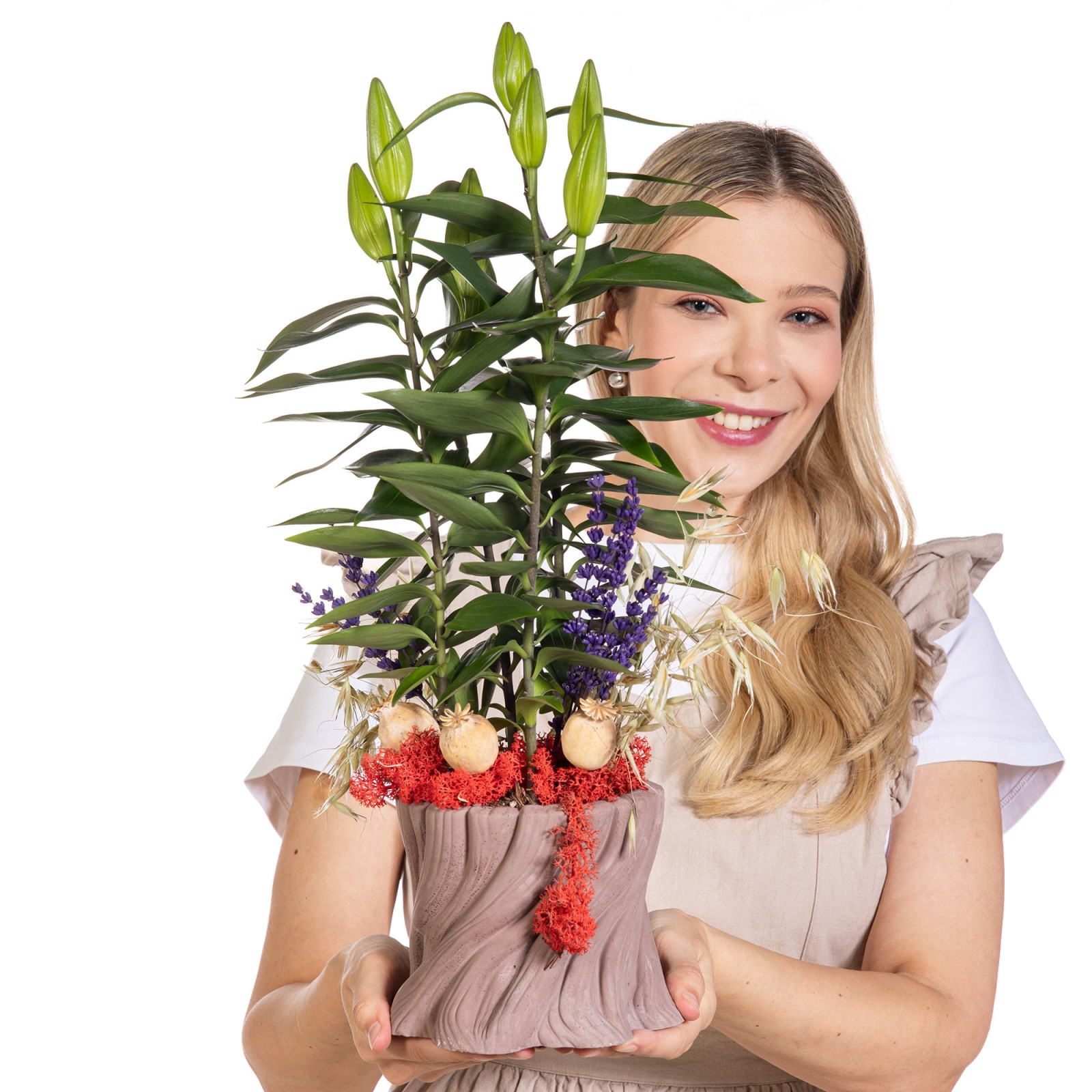 Lily Belle Saksıda Lilyum