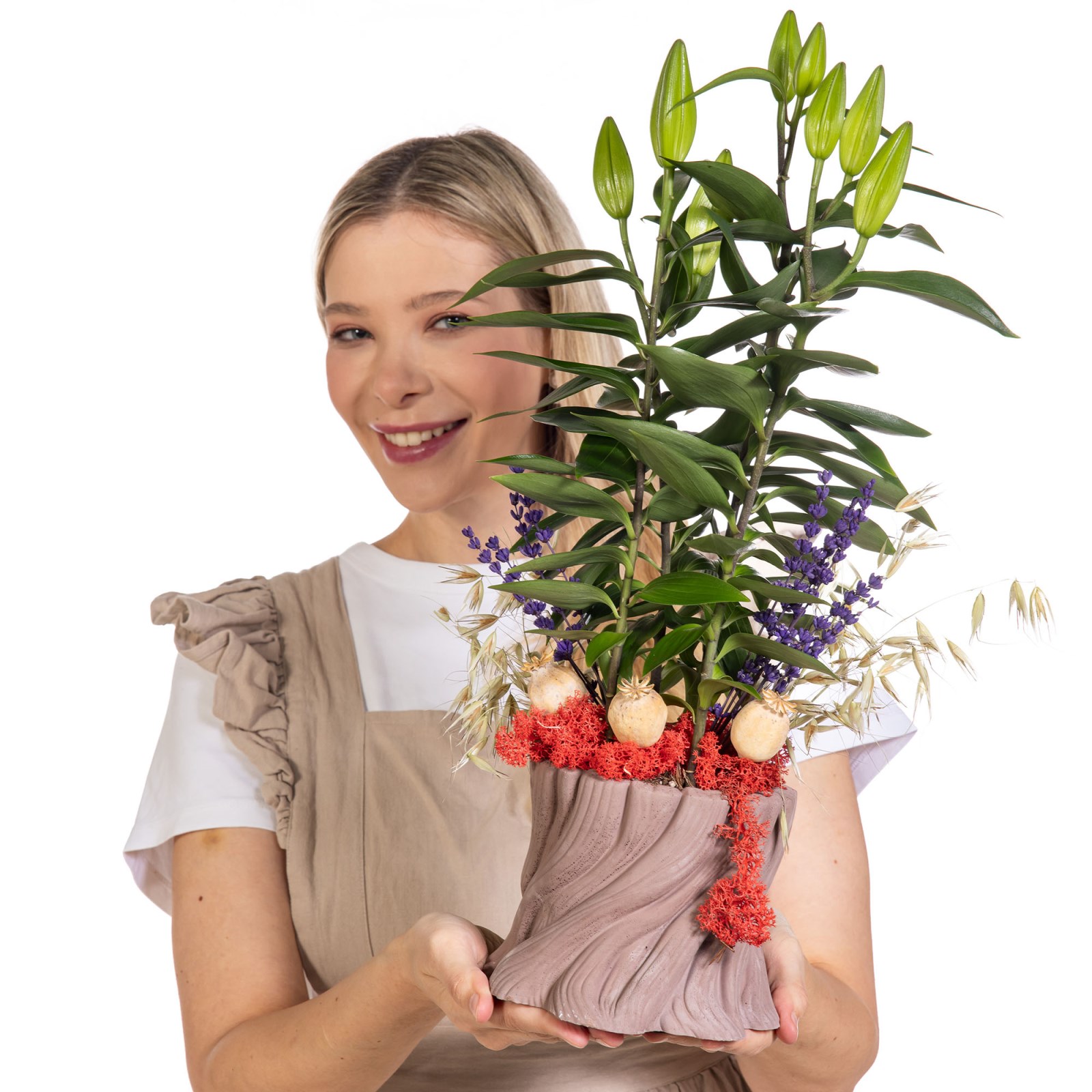 Lily Belle Saksıda Lilyum