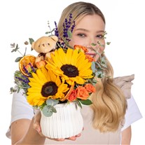 Sunny Teddy Ayıcıklı Ayçiçeği
