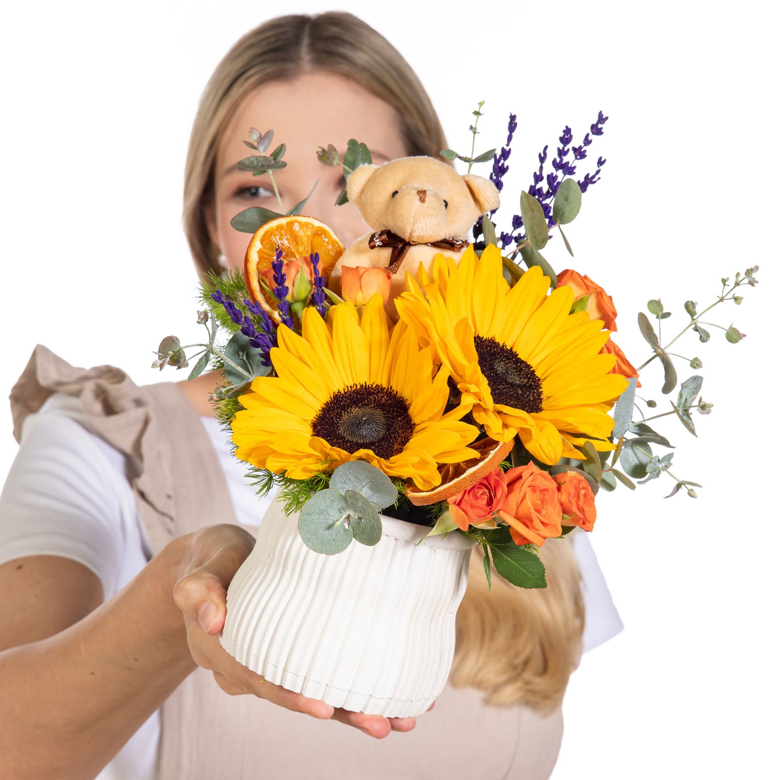 Sunny Teddy Ayıcıklı Ayçiçeği