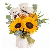 Sunny Hugs Ayıcıklı Ayçiçekleri