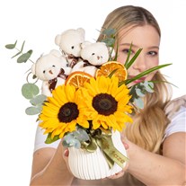 Sunny Hugs Ayıcıklı Ayçiçekleri