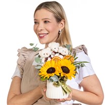 Sunny Hugs Ayıcıklı Ayçiçekleri