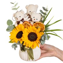 Sunny Hugs Ayıcıklı Ayçiçekleri