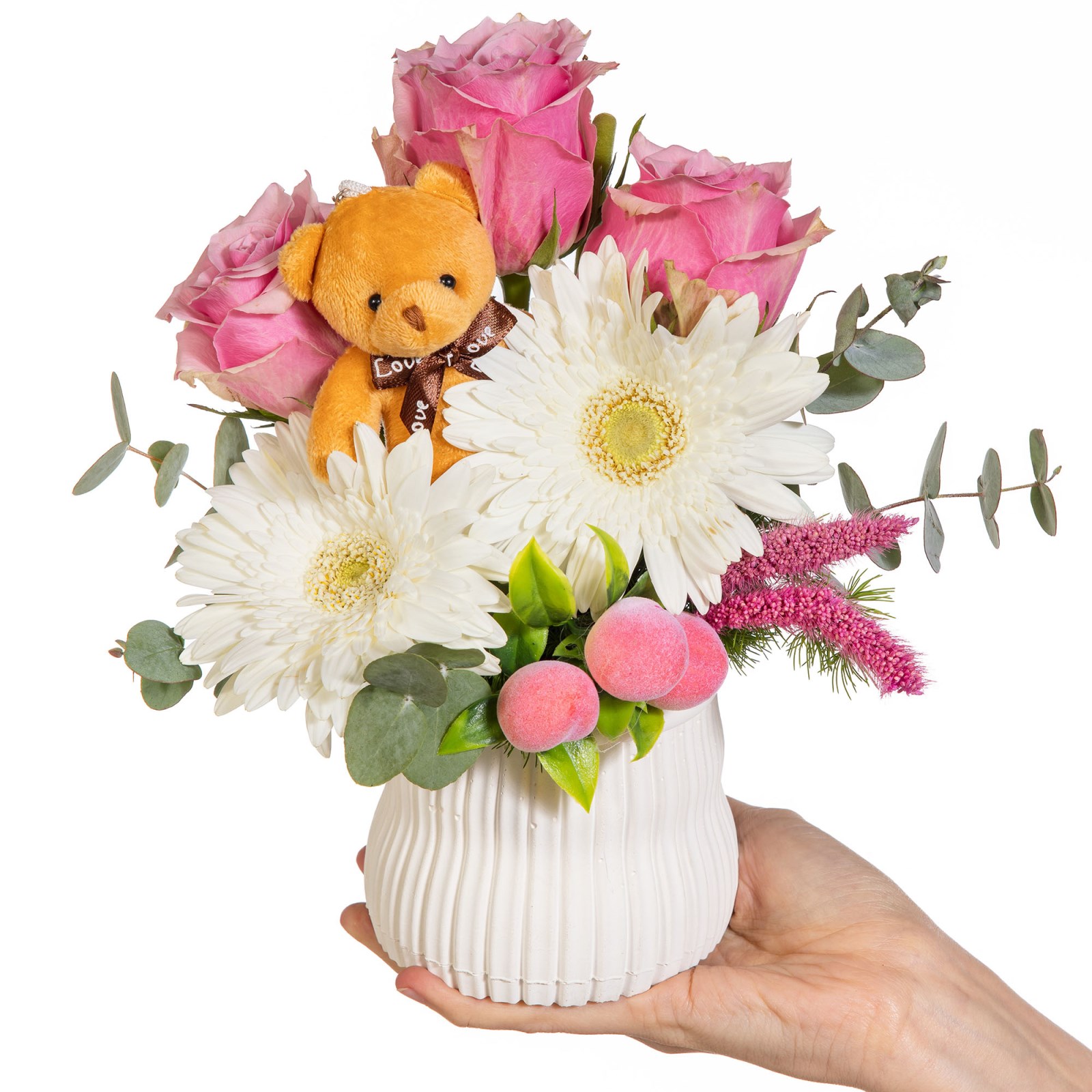 Rosy Hello Güllü Merhaba Aranjmanı