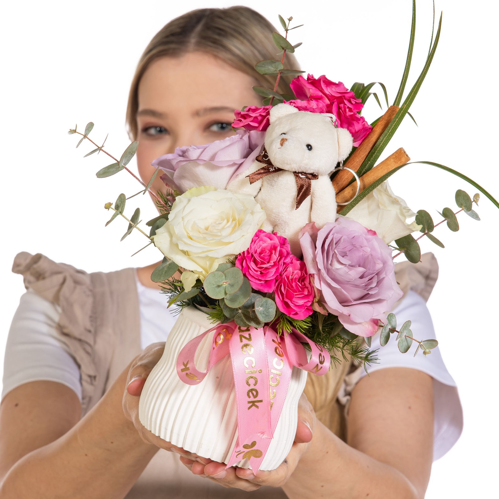 Teddy Wishes Renkli Güller
