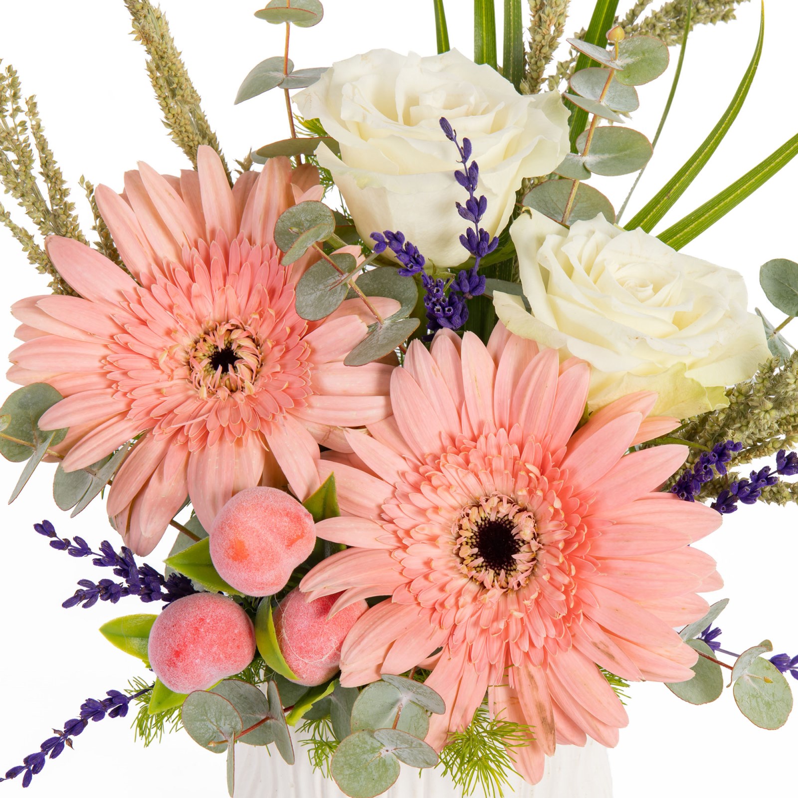 Peach Whisper Gerbera ve Güller