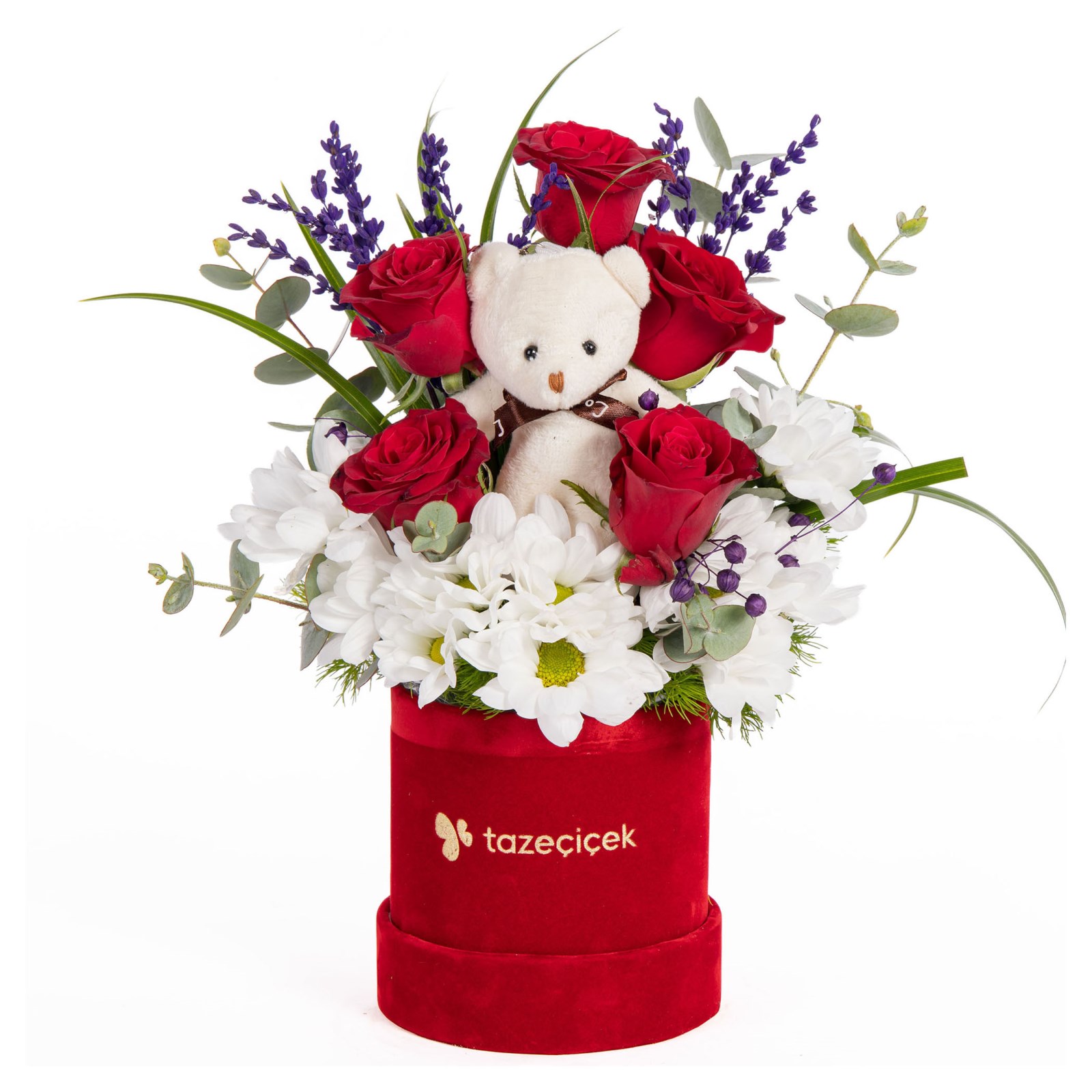 Teddy Love Gül ve Papatyalar