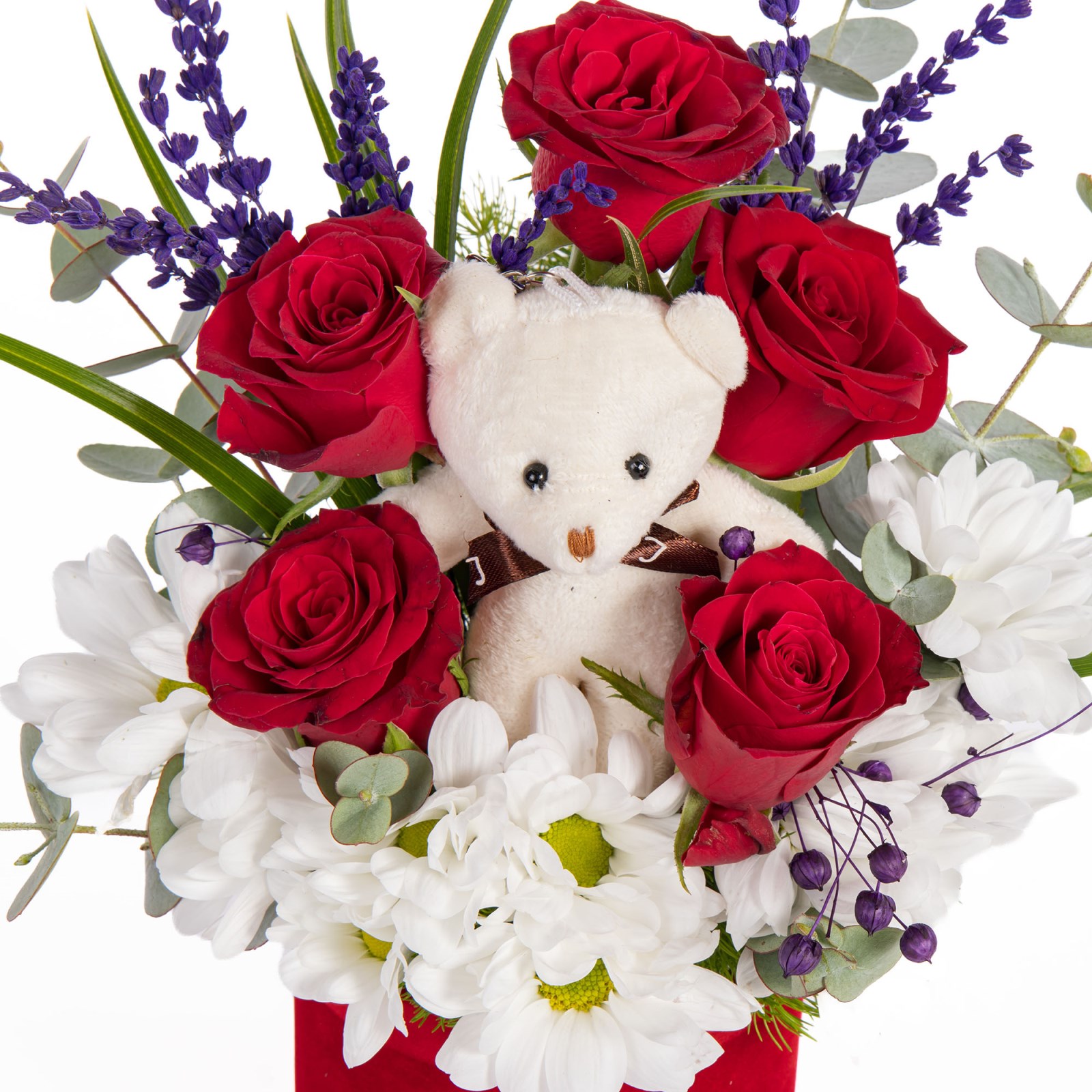 Teddy Love Gül ve Papatyalar