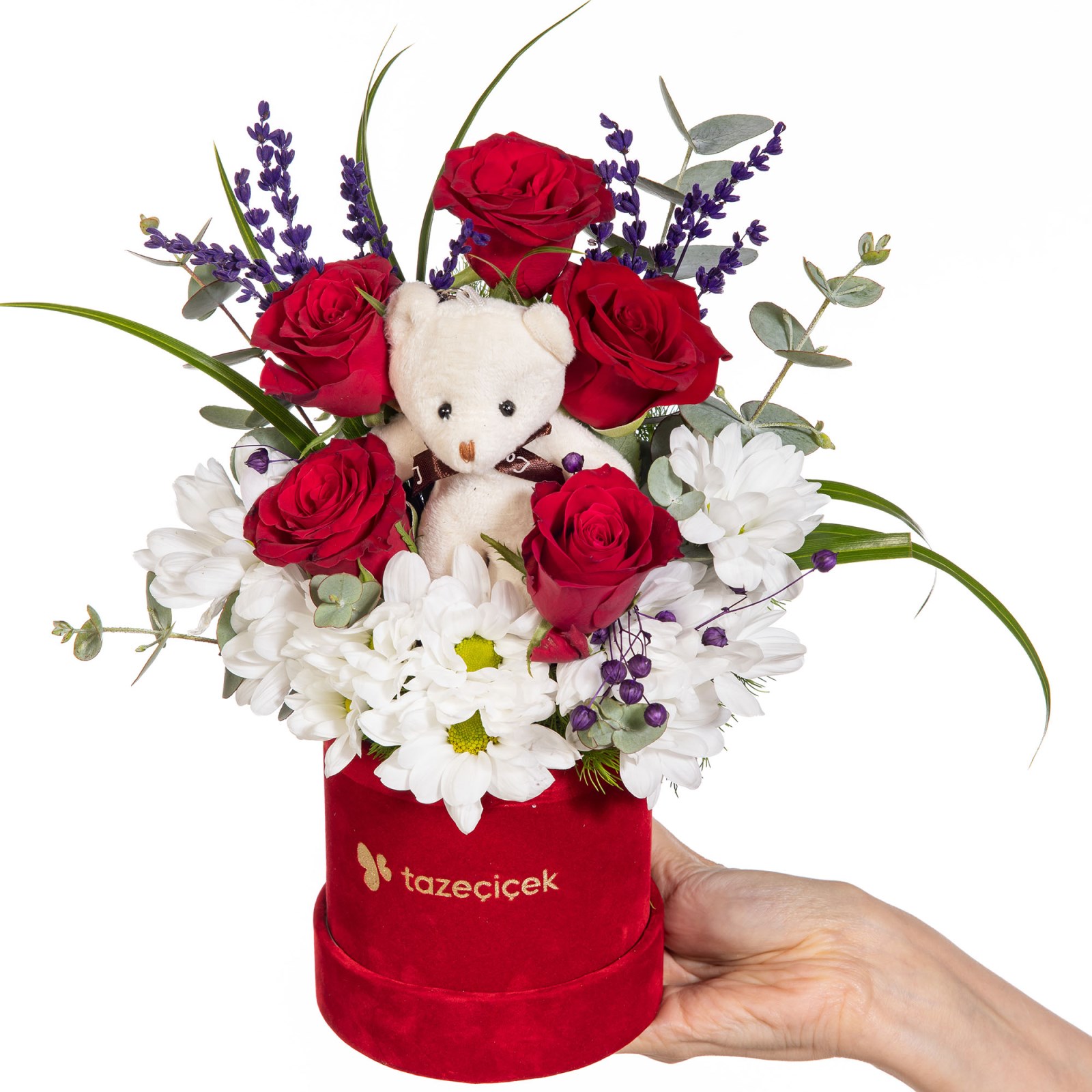 Teddy Love Gül ve Papatyalar