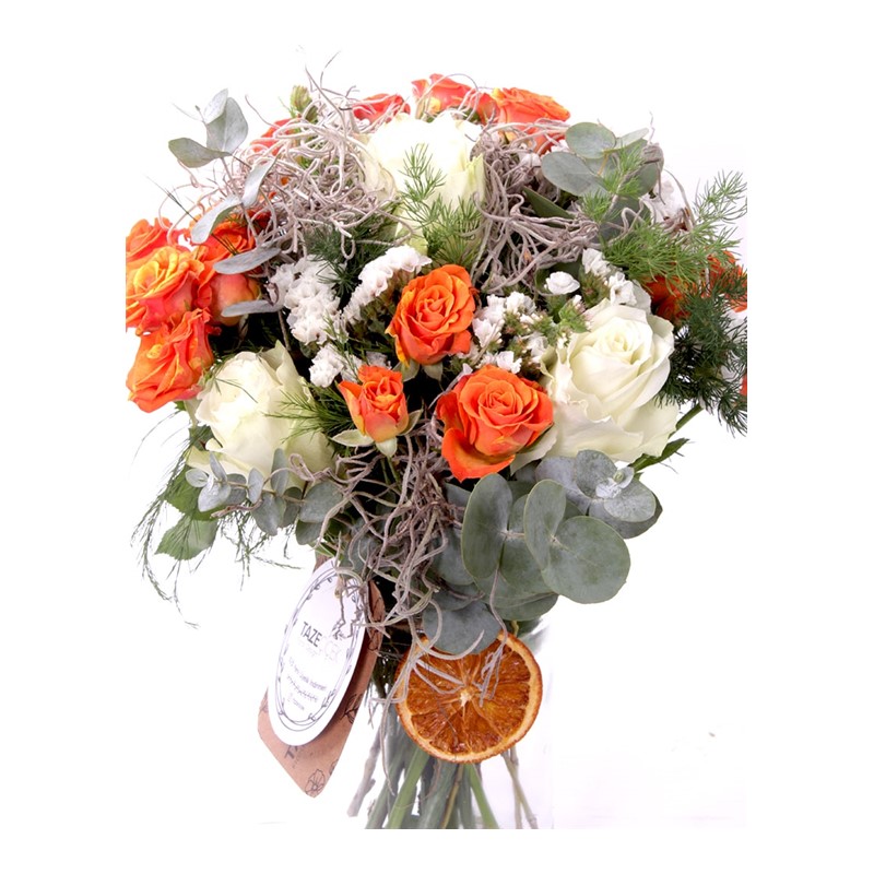 Regal Orange Kavanozda Çiçekler