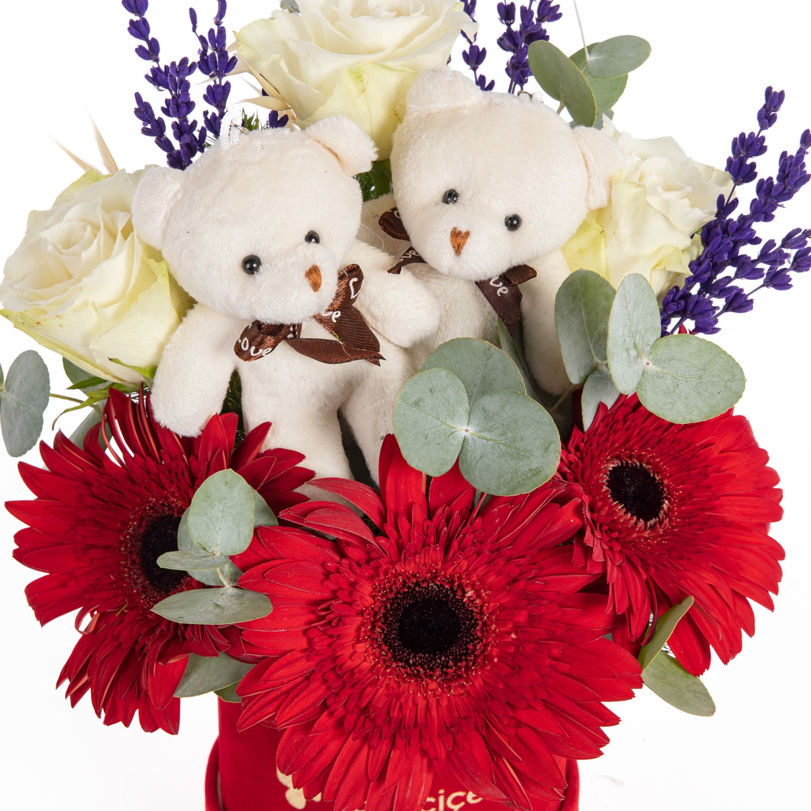 Teddy Heart Gül ve Gerberalar