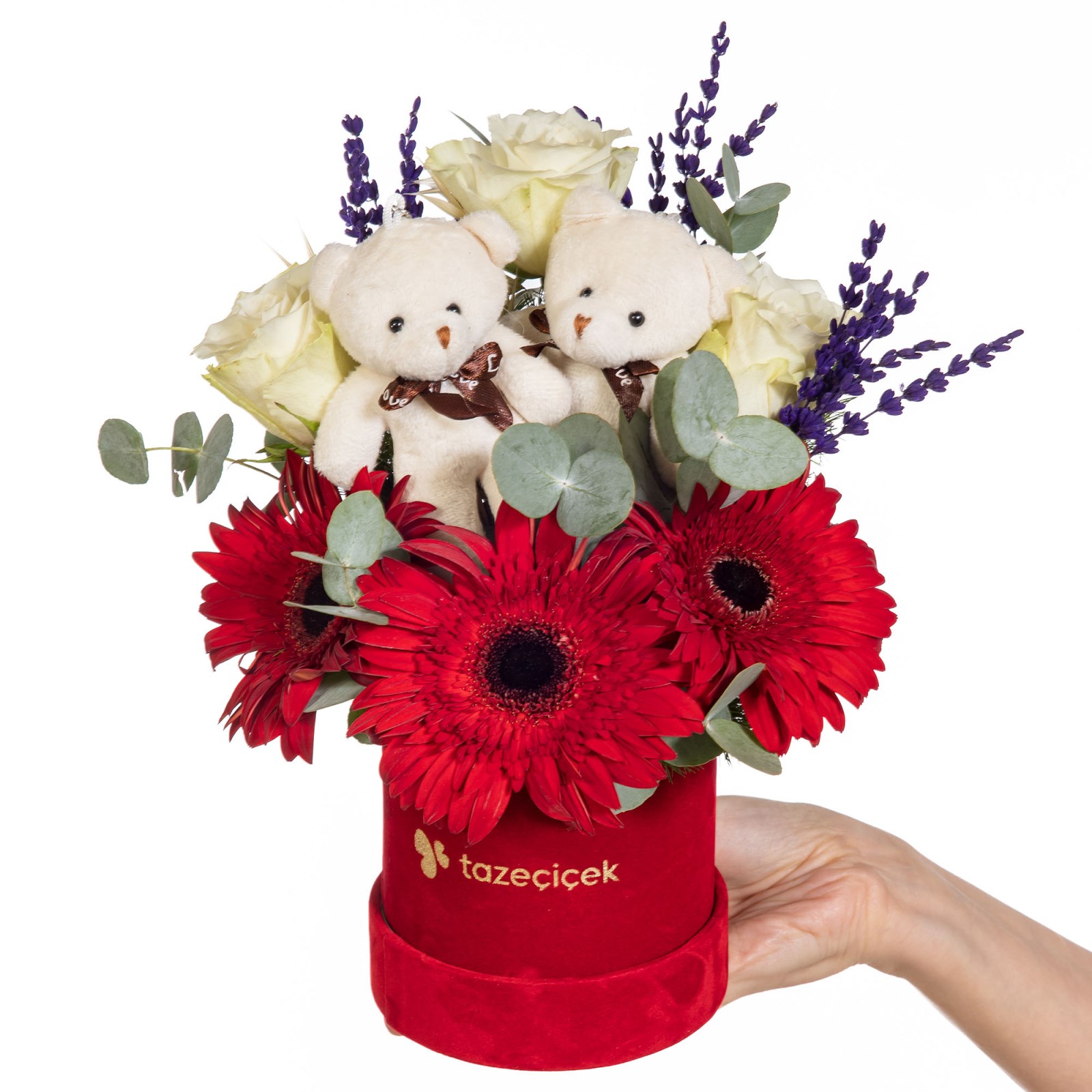 Teddy Heart Gül ve Gerberalar