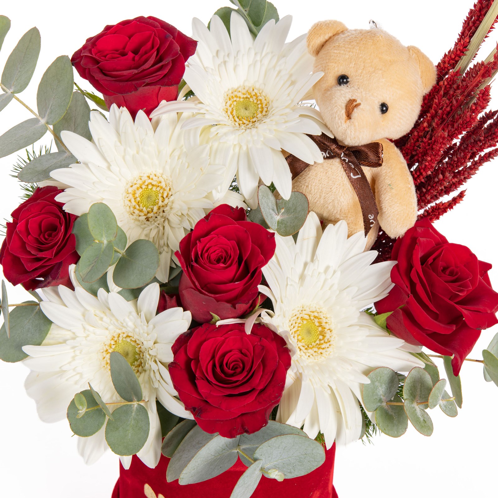 Ruby Sweetheart Gül ve Gerberalar
