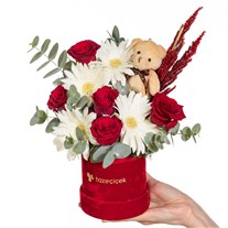 Ruby Sweetheart Gül ve Gerberalar