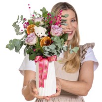 Lilac Sweetie Ayıcıklı Lila Güller