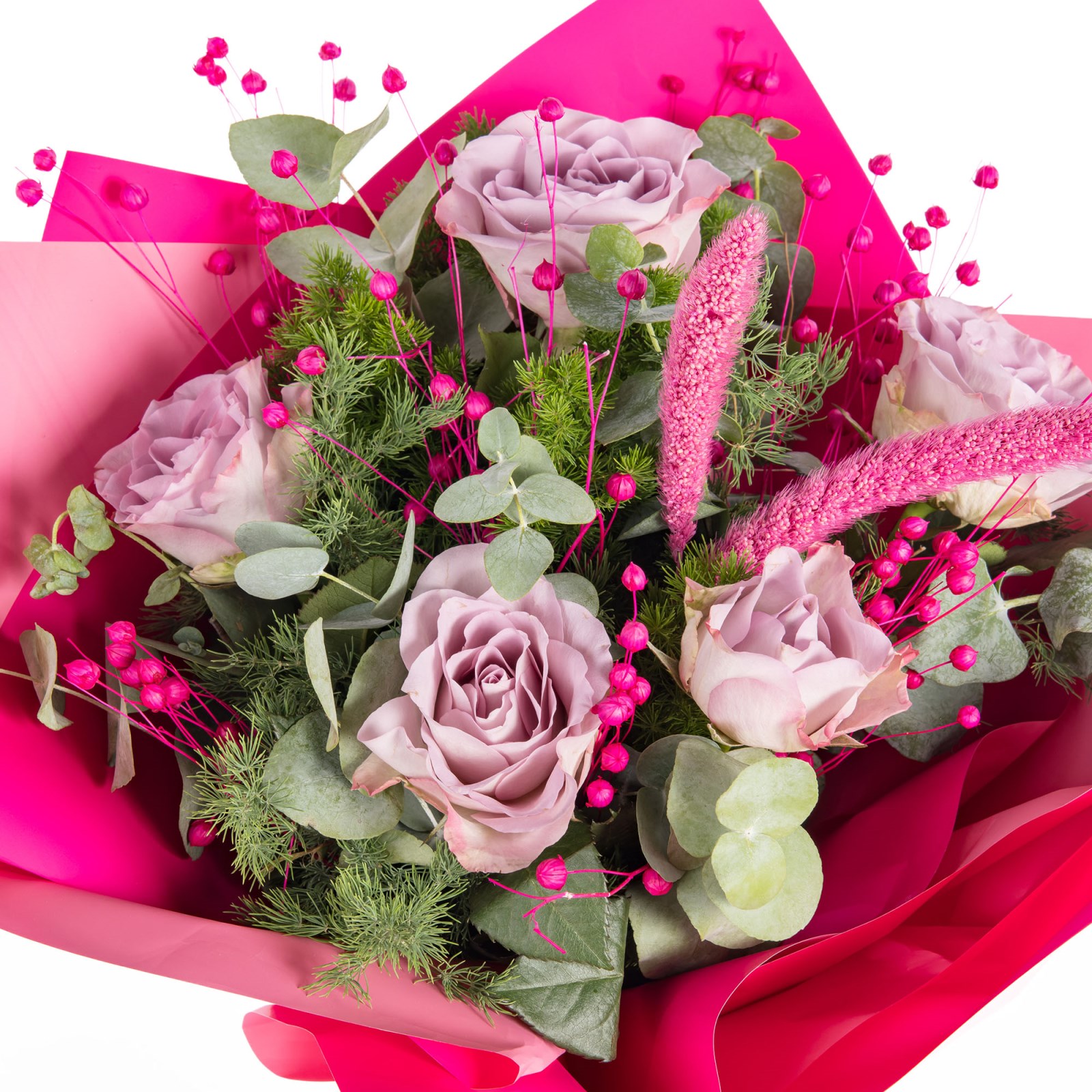 Lilac Surprise 5 Gül Buketi