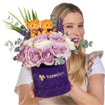 Lilac Treasure Ayıcıklı Gül Hazinesi
