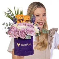 Lilac Treasure Ayıcıklı Gül Hazinesi