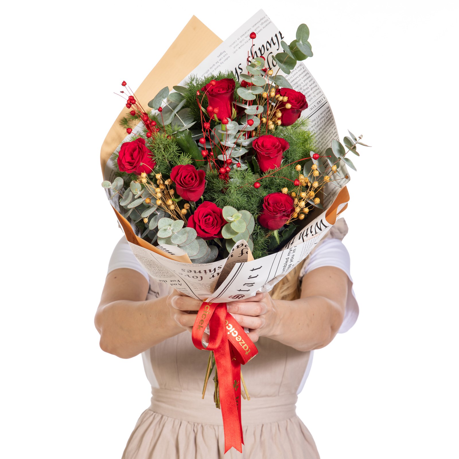 Cherry Promise Kırmızı Gül Buketi
