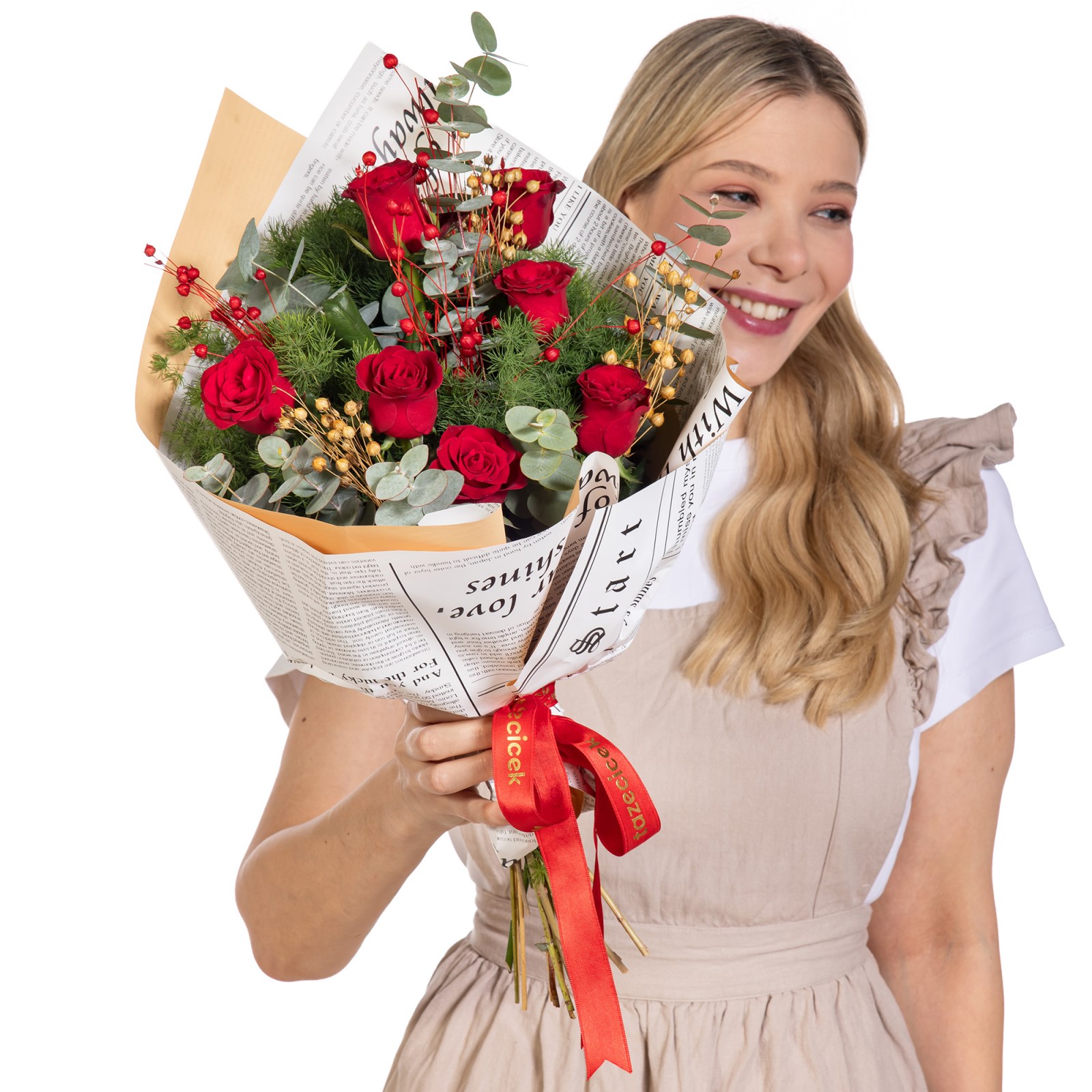 Cherry Promise Kırmızı Gül Buketi