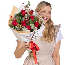 Cherry Promise Kırmızı Gül Buketi