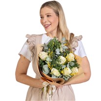 Vanilla Wish Beyaz Gül Buketi