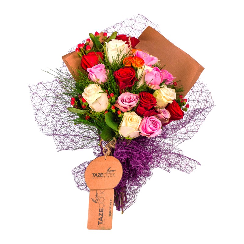 Roses Sapphire Çiçek Buketi