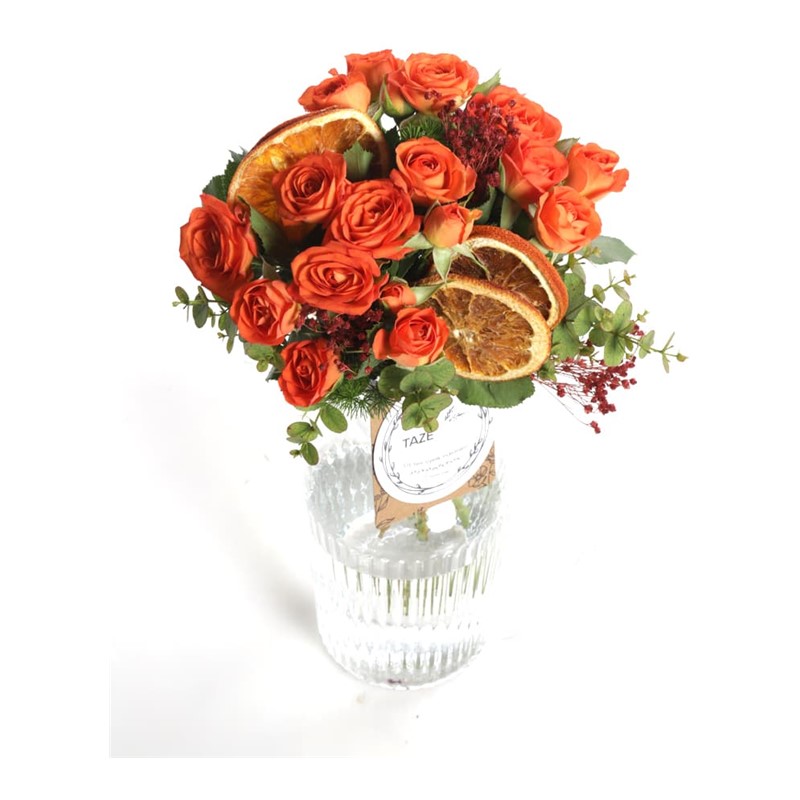 Holiday Orange Roses