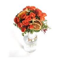 Holiday Orange Roses