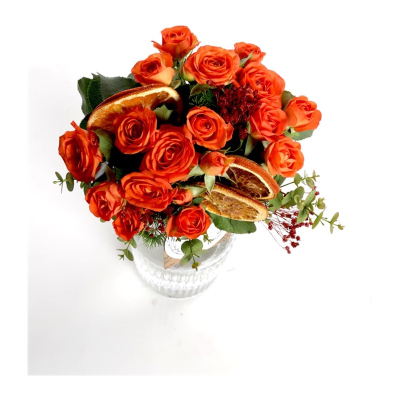 Holiday Orange Roses