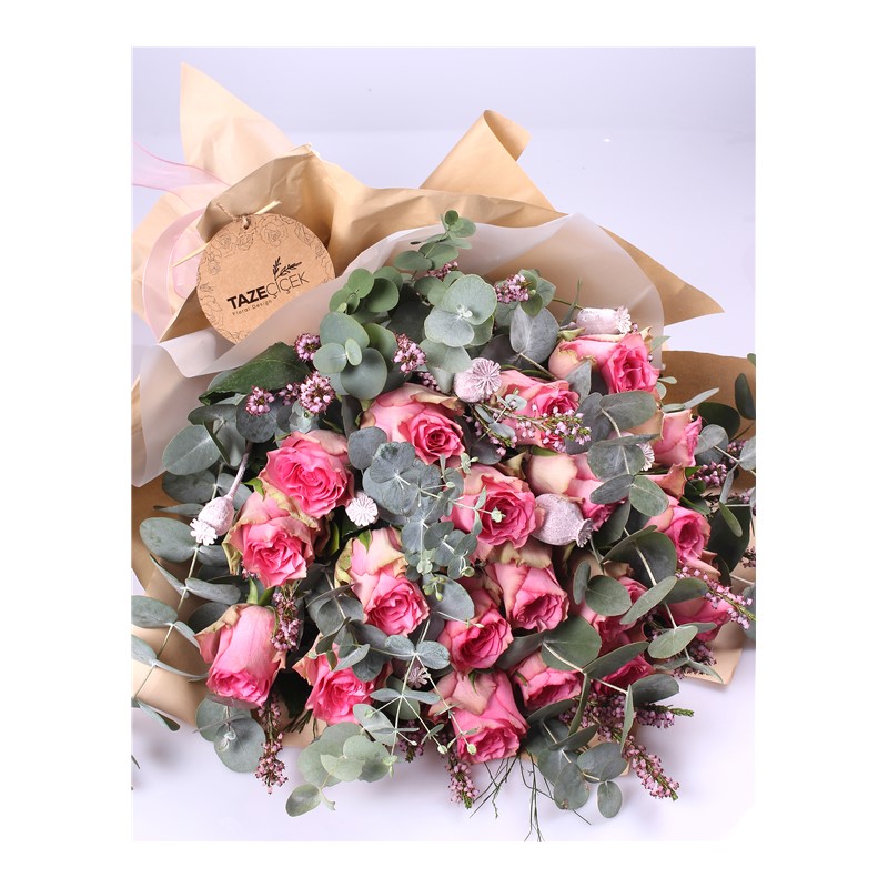 Pink Design - Pembe Gül Buketi