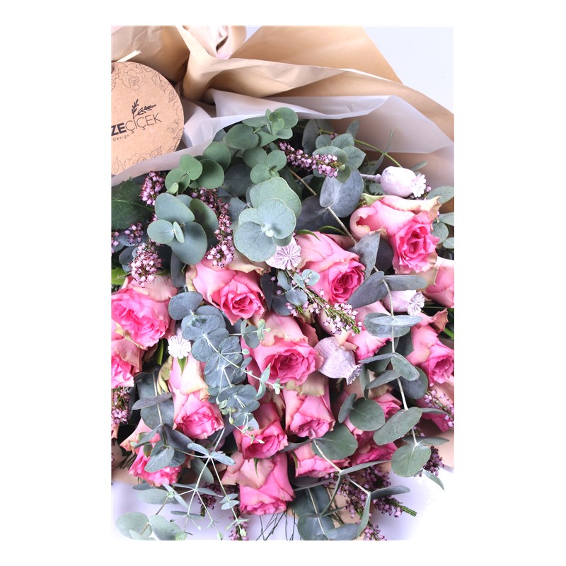 Pink Design - Pembe Gül Buketi