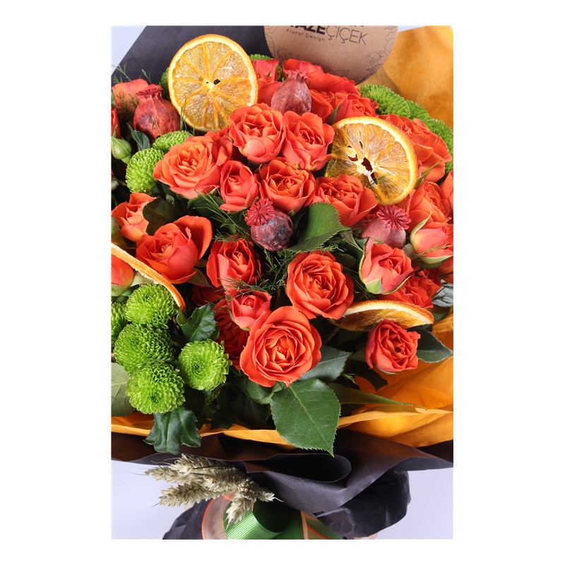 Orange - Çardak Gül Buketi