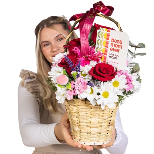 Best Mom Ever Gül Gerbera Sepeti