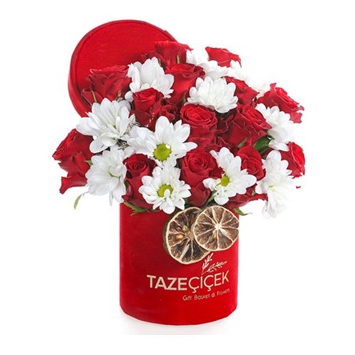 Bloom Smiles Gül ve Papatya Kutusu