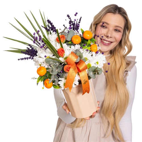 Boho Citrus Papatya Aranjmanı