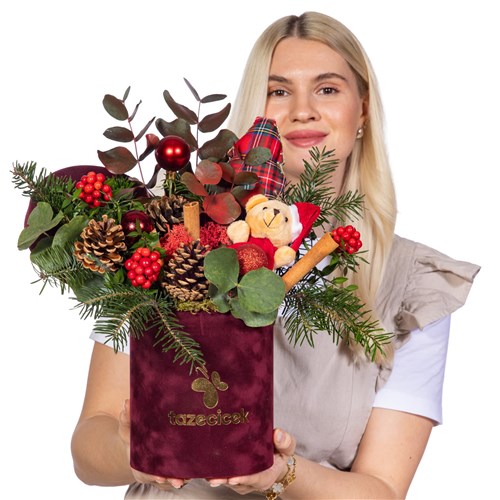 Bordo Yılbaşı Kutusu
