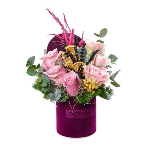 Bright Pink Rose Arrangement