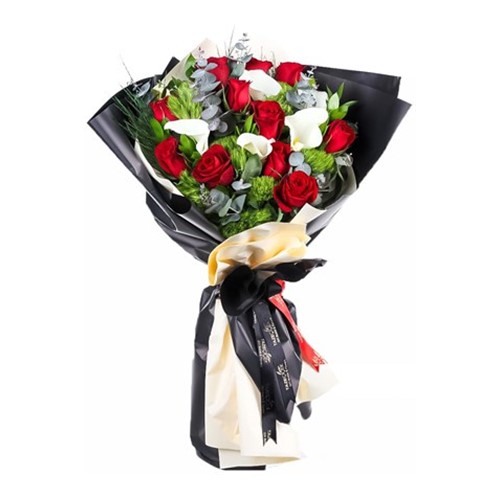 Calla Lily&Red Rose Bouquet