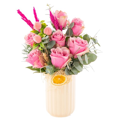 Candy Rose Vazoda Pembe Güller