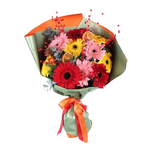 Colorburst Charm Gerbera Buketi