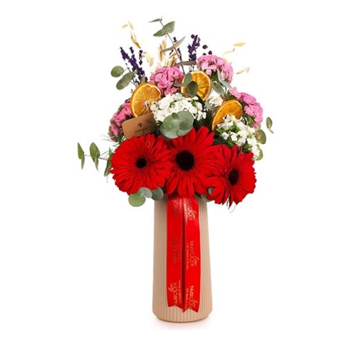 Crimson Passion Bloom Çiçek Aranjmanı