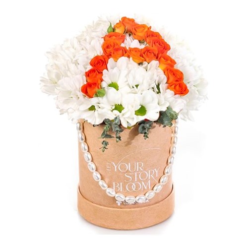 Daisy Radiance Kişiye Özel Kutuda Çiçek