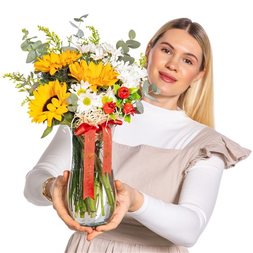 Daisy Touch Vazoda Ayçiçeği